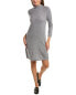 Forte Cashmere Ruffle Neck Cashmere Sweaterdress Women's