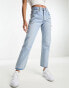 Levi's 501 crop jean in light blue wash