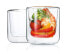 Doppelwandiges Glas Nero 2er Set