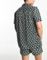 Only & Sons co-ord revere collar shirt in navy geo print