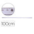 Q-CONNECT Aluminum metal ruler 100 cm