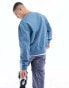 ASOS DESIGN heavyweight oversized sweatshirt in blue