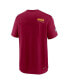 Men's Burgundy Washington Commanders Sideline Coach Chevron Lock Up Logo V-neck Performance T-shirt