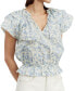 Women's Egret Flutter-Sleeve Top