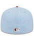 Men's Light Blue/Brown Pittsburgh Pirates Spring Color Basic Two-Tone 59Fifty Fitted Hat