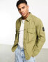 Marshall Artist parachute overshirt in khaki