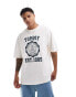 Tommy Jeans oversized crest varsity sports t-shirt in white