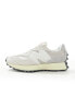 New Balance 327 trainers in white & grey