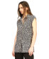 Women's Cheetah-Print Snap-Front Utility Top