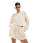 Billabong loosen up beach jumper co-ord in cream