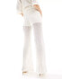 & Other Stories co-ord crochet knitted trousers in white