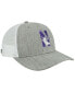 Men's Heather Gray, White Northwestern Wildcats The Champ Trucker Snapback Hat