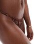 River Island studded bikini bottoms in brown