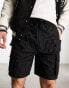 Pull&Bear utility cargo short in black