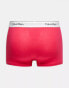 Calvin Klein 3-pack trunks in pink, charcoal grey and beige