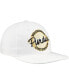 The Men's and Women's White Purdue Boilermakers Retro Circle ‘80s Throwback Snapback Hat