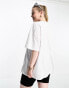 ASOS DESIGN Curve oversized t-shirt in white