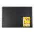 DERWENT Black Paper A3 200g Drawing Notebook