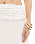 Something New X Cenit Nadir textured jersey mini skirt co-ord in white