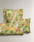 Leaf print pillowcase