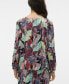 Women's Gaja Palma Printed Blouson Sleeve Top