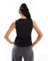 Kaiia slinky waistcoat in black