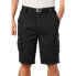 Big & Tall 12" Side Elastic Cargo Short With Twill Belt