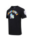 Men's Black Philadelphia 76ers Washed Neon T-shirt