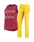 Женская пижама Concepts Sport Womens Maroon, Gold Arizona State Sun Devils Team Tank Top and Pants Sleep Set