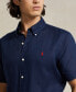 Men's Short-Sleeve Linen Button-Up