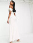 Hope & Ivy Bridal Emma co-ord maxi skirt in ivory