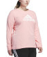 Plus Size Badge Of Sport Long-Sleeve Top