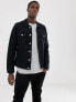 Jack & Jones denim jacket in black