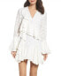 C/meo Collective Phase Ruffle Lace Minidress, Size Small - Ivory 154491