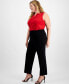 Plus Size Hollywood Slim-Fit Ankle Pants