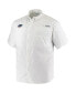 Men's PFG White Florida Gators Tamiami Omni-Shade Button-Down Shirt