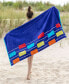 Neon Tiles Oversized Beach Towel