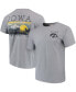 Men's Gray Iowa Hawkeyes Comfort Colors Campus Scenery T-shirt