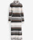 Women's Cashmere Striped Turtleneck Midi Dress, Created for Macy's