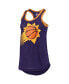 Women's Purple Phoenix Suns Showdown Burnout Tank Top