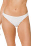 Michael Michael Kors 283871 Iconic Solids Classic Bikini Bottoms White , Size MD