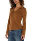 Women's Rib-Knit Collared Sweater