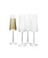 Aline Flute Glasses Set of 4, 10 oz