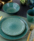 Reactive Glaze Mozaic 16 Piece Luxurious Stoneware Dinnerware Set, Service for 4