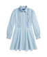 Big Girls Ruffled Cotton Chambray Dress