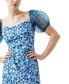 Women's Clara Floral-Print Puff-Sleeve Midi Dress