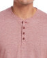 Men's Micro-stripe Long Sleeve Henley