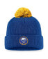 Men's Royal Buffalo Sabres Team Cuffed Knit Hat with Pom