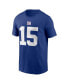 Men's Tommy DeVito Royal New York Giants Name and Number T-shirt