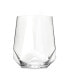 Raye Faceted Crystal Wine Glass, Set of 2, 20 Oz